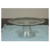 A Glass Cake Plate
