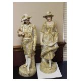 A Pair of German Figurine Boy and Girl