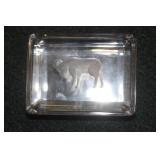 Val St. Lambert Ram Motief Bowl