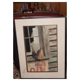 Framed Watercolour by Louis Yeshnick