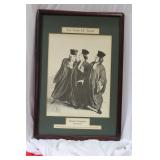 A Lithograph/Eching or Print Les Gens de Justice