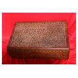 An Exotic Wood Carved Box