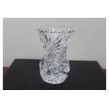A Small Pressed or Cut Glass Vase