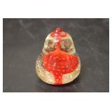 A Control Bubble Art Glass Paperweight