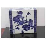 A Chinese Blue and White Kylin Porcelain Pillow