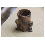 Antique Chinese Soapstone Toothpick Holder