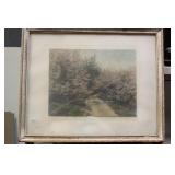Framed Wallace Nutting Hand Signed Print
