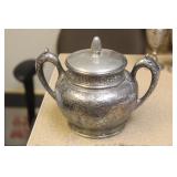 Ornate Silverplate Sugar Container