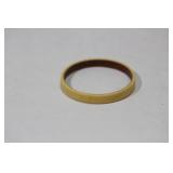 A Carved Bone Bangle Bracelet