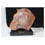 A Marble Horse Sculpture