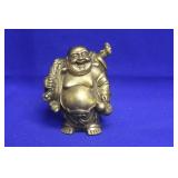 Metal Laughing Buddha