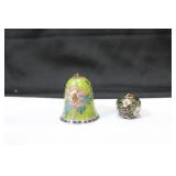 Lot of Two Cloisonne Bells