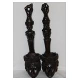 2 Carved Pipes/Faces