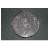 Carved/Press Glass Cake Stand