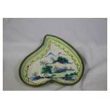 A Vintage Enamel Small Dish