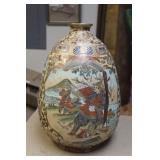 Satsuma or Satsuma Style Egg Form Vase