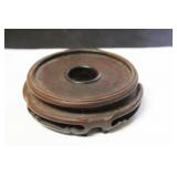 A Vintage Chinese Carved Wooden Stand