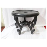 A Large Floor Vase Wood Stand