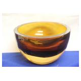 Signed J. Badash Artglass Bowl