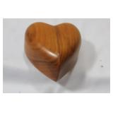 A Heart Shape Wooden Trinket Box