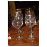 Set of 4 Crystal Goblets