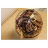 Signed Art Glass Paperweight