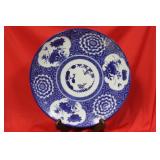 A Japanese Blue and White Porcelain Imari Plate