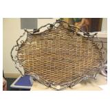 Rattan tray