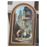 Reproduction Print of Spitzweg on Board