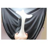 A Frost Glass Tulip Style Vase