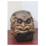 A Carved Wood Chinese Kylin