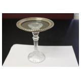 A Sterling Silver and Cut Glass Compote / Stand
