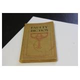 Hardcover Book - Faulty Diction by Chrales Scott