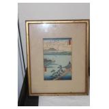 Vintage Framed Japanese Print