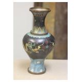Antique Chinese Cloisonne Dragon Vase