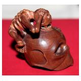 Antique Japanese Boxwood Netsuke
