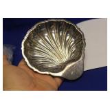A Rare Silverplated Shell Dish