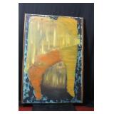 Probably 1960's Psychadelic Oil on Canvas Painting