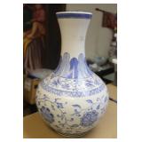Large Chinese Blue and White Vase