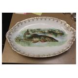 Antique/Vintage Limoges Fish Large Platter