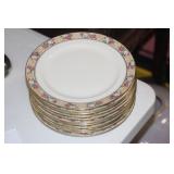 Set of 11 Ahrenfeldt Limoges Luncheon Plates