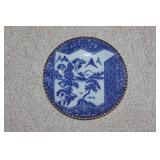 Antique Japanese Imari Blue and White Plate