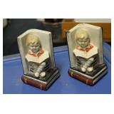 A Pair of Ceramic Book Ends