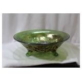 An Imperial Carnival Glass Footed Bowl