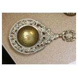 Ornate Silverplate Tea Strainer