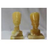 A Pair of Onyx Egyptian Figurines