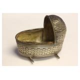 1900's Sterling Baby Crib Cradle