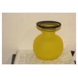 Satin Art Glass Vase