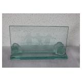 A Signed Glass Panel