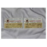 Lot of 2 International Credit Cards